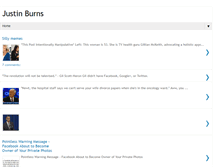 Tablet Screenshot of blog.justinburns.com